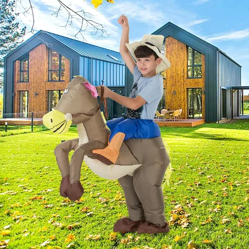Vista 12 de TOLOCO Disfraz inflable de dinosaurio - Disfraz inflable de Halloween