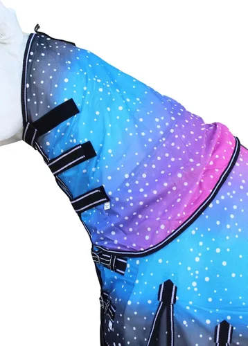 Vista 3 de Challenger Caballo Luz Verano Primavera Airflow Malla Mosca Hoja Desmontable Cuello Galaxy 73157