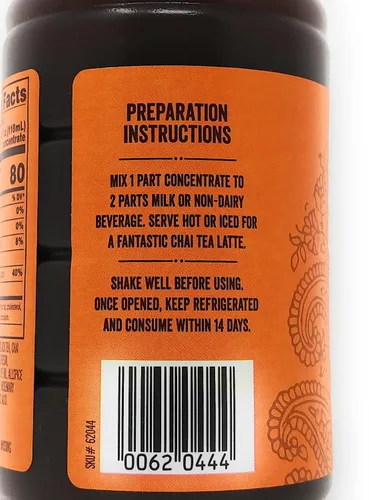 Vista 5 de Trader Joe's Concentrado de té negro Chai con especias de 16 onzas líquidas, paquete de 2, concentrado