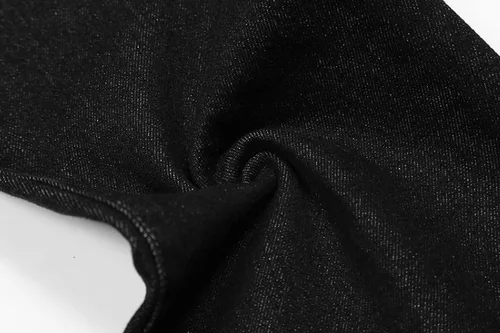 Vista 6 de Pantalones de mezclilla holgados para hombre con estampado de cachorro, clásicos, sueltos, rectos y vintage, casual, ropa de calle, patineta, baile