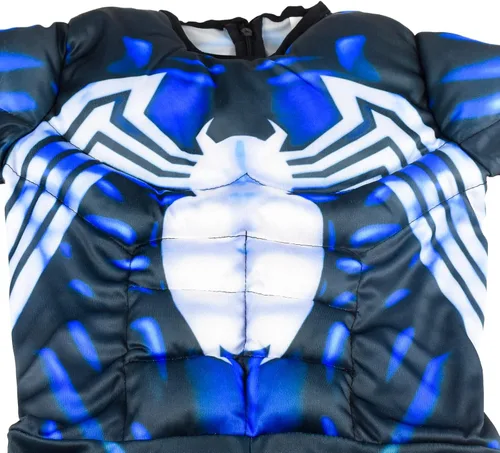 Vista 2 de Disfraz de superhéroe para cosplay de Halloween para niño con máscara y guantes