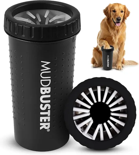 Vista 18 de Dexas MudBuster Limpiador Portátil de Patas de Perro - Calidad Premium, Azul, Tamaño Pequeño para Suministros y Accesorios para Mascotas