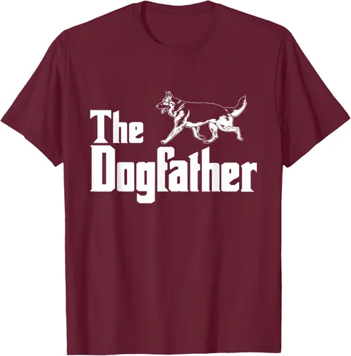 Vista 14 de The Dogfather Pastor Alemán - Camiseta de regalo divertida, Negro, S