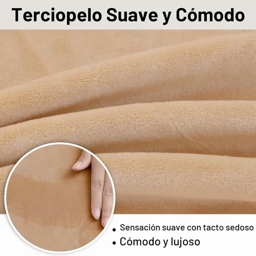 Vista 3 de Smiry - Fundas de terciopelo elásticas para sillas de comedor, juego de 2, ajuste suave, extraíbles, lavables, protector de silla de cocina Parsons