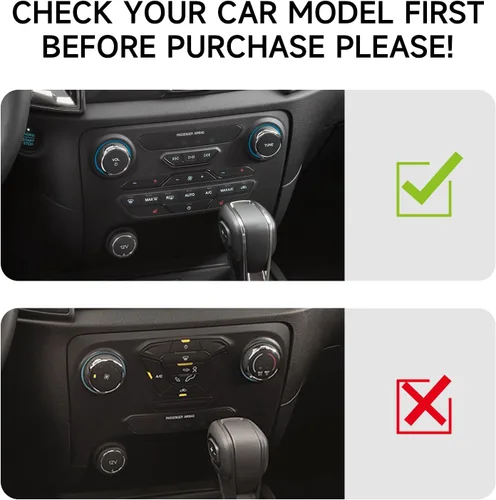Vista 4 de Cubierta de Panel de Control Central de Fibra de Carbono para Tablero de Coche para Ford Ranger 2019 2020 2021 2022 2023 XLT Lariat XL Accesorios