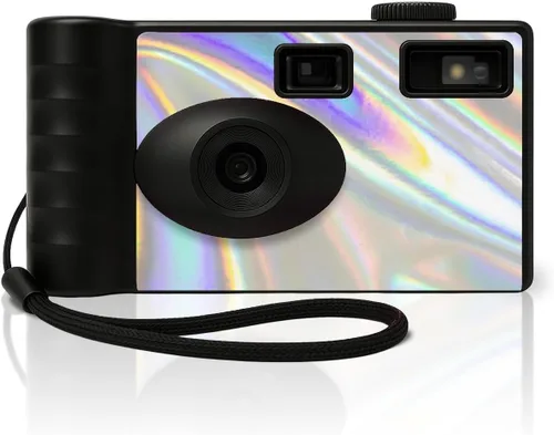 Vista 8 de LENSY Cámara Digital Sin Pantalla Cuatro Filtros Integrados Recargable, 8mp, Ligera, Sin Enfoque, Flash Automático, Fácil de Usar, Reutilizable