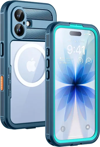 Vista 31 de Lanhiem - Funda magnética para iPhone 16, impermeable, antiespía negro Anti-Spy Negro