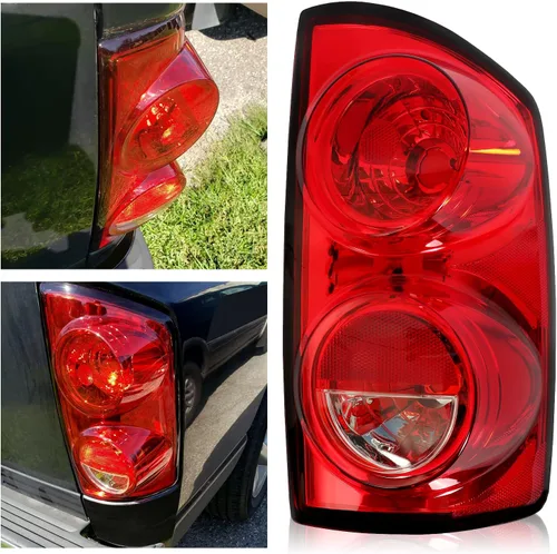 Vista 11 de HECASA Luz trasera compatible con Dodge Ram 1500/2500/3500 2007-2009 Pickup Conjunto de lámpara trasera de repuesto izquierdo para 55277303AB