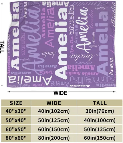 Vista 6 de Mantas personalizadas con nombre para niños, mantas de bebé personalizadas para niñas y niños con nombre, mantas de bebé personalizadas con nombre
