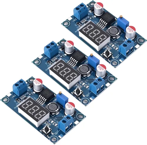 Vista 8 de LM2596 Módulo Convertidor de Potencia CC-CC Buck, Regulador de Voltaje Ajustable de 4-40V a 1.25-37V Convertidor Buck con Pantalla de Voltaje LED