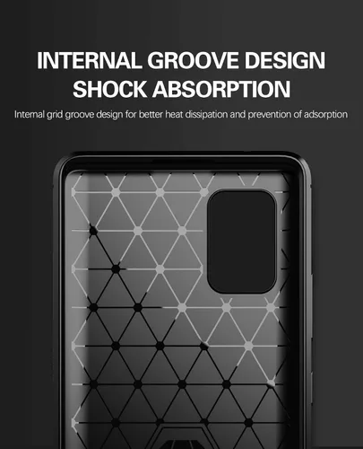 Vista 5 de M MAIKEZI Funda para teléfono celular Galaxy A71 5G, TPU suave funda protectora delgada de moda con protector de pantalla HD (negro)