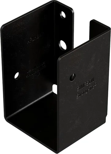 Vista 7 de Simpson Strong-Tie APLH24R Outdoor Accents ZMAX, colgador de vigas de luz negra para 2x4 áspero (paquete de 12)