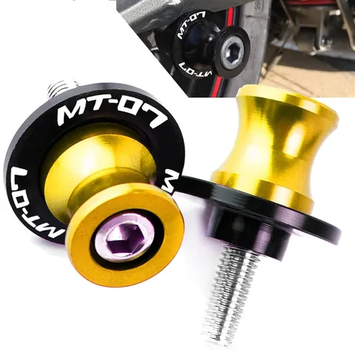 Vista 3 de Swingarm Accesorios de motocicleta Carretes de basculante Tornillos de soporte deslizante para Yamaha MT-07 FZ-07 MT07 FZ07 Tracer 2013 2014 2015