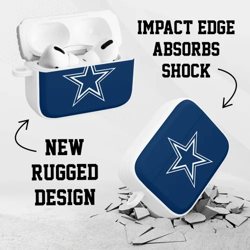 Vista 3 de GAME TIME Dallas Cowboys HDX - Funda compatible con Apple AirPods Pro 1 y 2 (clásico)