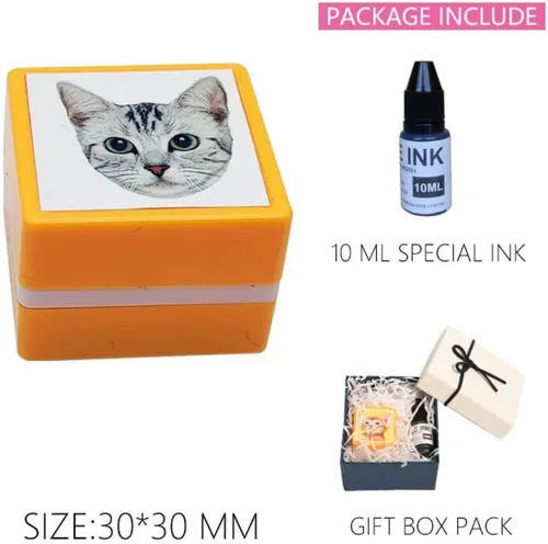 Vista 2 de Sellos personalizados para retratos de mascotas, sellos personalizados con nombre con foto, para gatos y perros, recuerdos, sellos personalizados