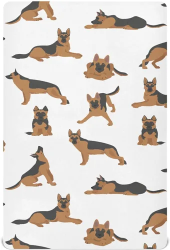 Vista 24 de English Bulldog - Sábanas transpirables para colchón de cuna, suaves y transpirables de 39 x 27 x 5 pulgadas Color: 12