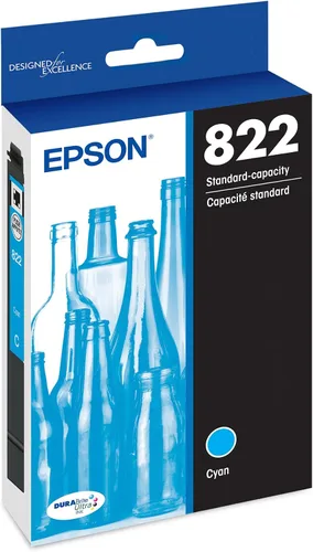 Vista 8 de Epson 822XL Genuine High Capacity Black Ink Cartridge T822XL120 Negro