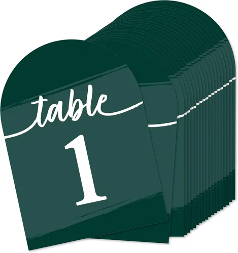 Vista 12 de Big Dot of Happiness Tarjetas de números de mesa boho – Tarjetas de doble cara de 5 x 7 pulgadas, tarjetas de boda, recepción, fiesta, eventos