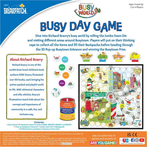 Vista 4 de Juego de día ocupado de Richard Scarry, juego de aprendizaje preescolar