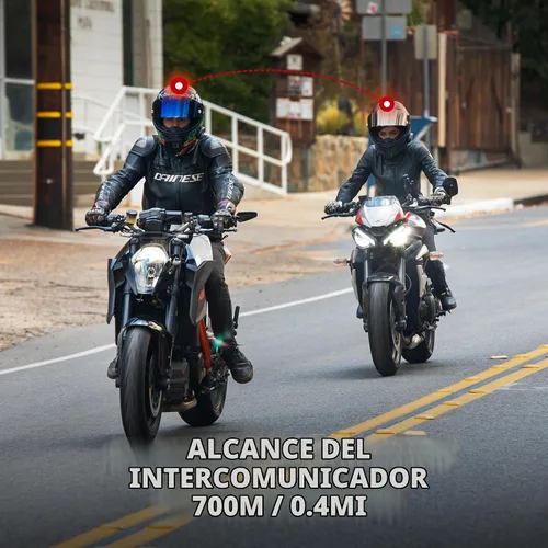Vista 5 de Sena 5R LITE Auriculares de intercomunicación Bluetooth bidireccionales HD para motocicleta, paquete doble