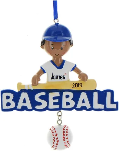 Vista 2 de Adorno de béisbol personalizado 2025 – Adornos de béisbol con letras para árbol de Navidad, decoraciones de fiesta de béisbol, regalos de béisbol
