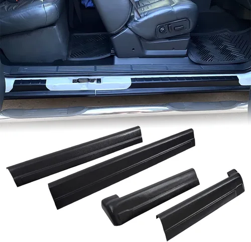 Vista 18 de G-PLUS Paneles de balancín interiores compatibles con Chevy Silverado 1500 2500 2500HD 3500 4 puertas cabina extendida 2000-2006, compatibles