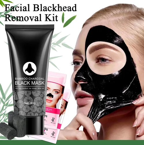 Vista 2 de Máscara facial removedor de puntos negros, mascarilla removedora de cabeza negra de limpieza profunda para la nariz, máscara facial removedor