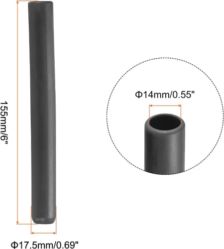 Vista 2 de PATIKIL Empuñaduras de baquetas antideslizantes para percusión instrumentos musicales de percusión, color negro, 2