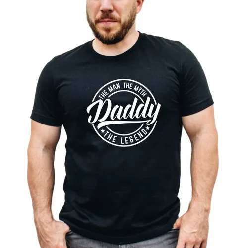 Vista 6 de The Man The Myth The Legend Shirt, Dad Shirts For Men, Daddy T-shirt Plus Size, 1st Fathers Day Gifts From Daughter, Son, Wife, New Dad Gifts