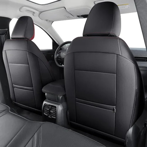 Vista 4 de 2 fundas de asiento delantero ajuste personalizado para Ford Mustang Mach E cuero sintético protector de cojín de asiento de coche para 2021 2022