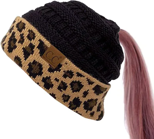 Vista 2 de ScarvesMe Juego de 3 bufandas y guantes para mujer, diseño de cola de caballo