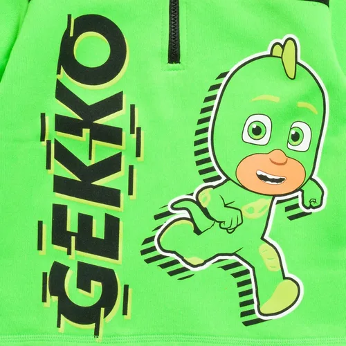 Vista 3 de PJ Masks Catboy Gekko Owlette - Sudadera de forro polar con media cremallera para niños pequeños
