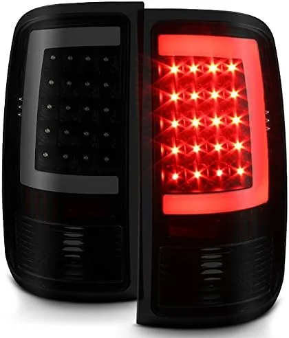 Vista 10 de AKKON - Para 07-13 Sierra 1500 07-14 Sierra 2500 3500 HD Camioneta Pickup Negras Luces Traseras G2 LED Faros de Freno en Pareja