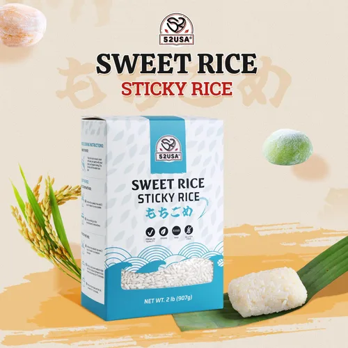 Vista 3 de 52USA - Arroz pegajoso dulce de 2 libras (32 onzas), arroz glutinoso