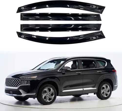 Vista 15 de Protector de lluvia Deflector de viento para montaje exterior, viseras de ventana con cinta compatible con Ford F-250 1999-2016 Super Duty