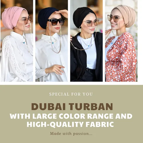 Vista 7 de Dubai Turban - Hijab y envolturas para la cabeza para mujer - Gorras instantáneas para hiyab