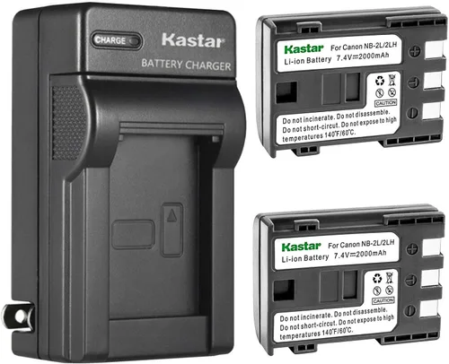 Vista 5 de Kastar Reemplazo del cargador de batería de pared AC para Canon NB-2L NB-2LH, NB-2L12 NB-2L14 NB-2L24, BP-2L5, BP-2LH batería, Canon CB-2LW CB-2LWE