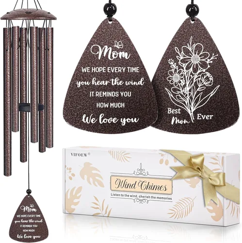 Vista 13 de Regalos para abuela, campanillas de viento de bronce de 32 pulgadas, regalos para abuela, el mejor regalo de cumpleaños o Navidad para abuela