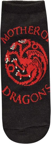 Vista 2 de Hyp Game of Thrones Quotes JuniorsWomens 5 Pack Ankle Socks Size 4-10