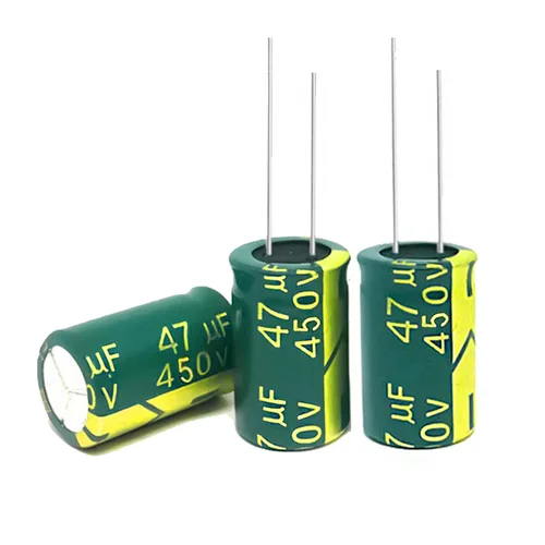 Vista 9 de 20 condensadores electrolíticos de 4.7 UF/450 V, condensadores electrolíticos de aluminio de alta frecuencia para refrigerador, TV, monitor LCD