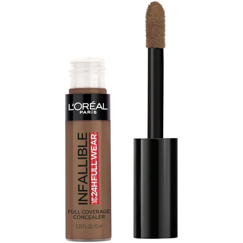 Vista 20 de L'Oreal Paris Makeup Infalible Full Wear Corrector mate impermeable, cobertura completa, tono de piel claro (Porcelain), 0.33 fl oz 320 PORCELANA