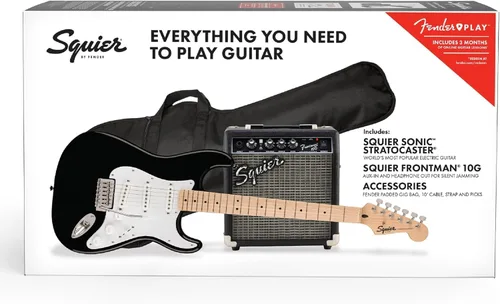 Vista 7 de Squier Sonic Series Stratocaster Pack - 2 colores Sunburst