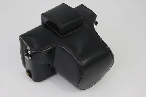 Vista 2 de Funda Z fc Zfc, BolinUS hecha a mano de piel sintética para cámara de cuerpo completo para Nikon Z fc Zfc con versión de apertura inferior de lente