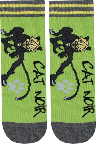 Vista 4 de Miraculous Ladybug Cat Noir - Calcetines para niño (3 unidades)