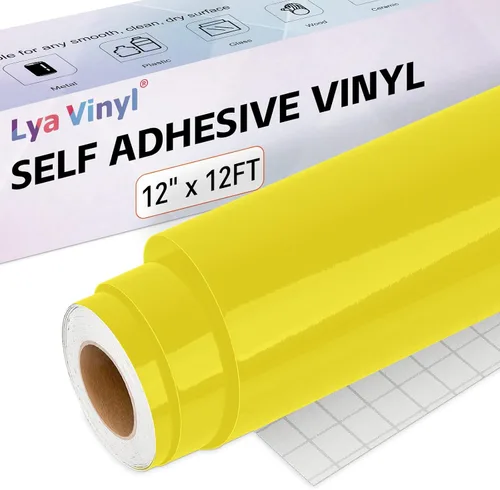 Vista 15 de Lya Vinyl - Paquete de 10 hojas de vinilo adhesivo permanente cepillado autoadhesivo, hojas para decoración del hogar, tazas, vasos, ventanas