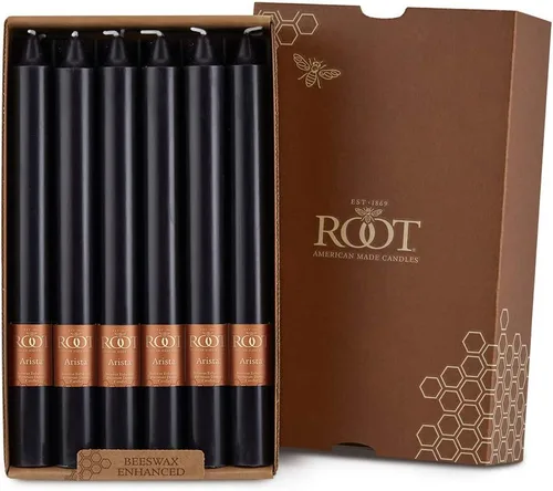 Vista 10 de Root Candles Arista Timberline - Velas para cena de 12 pulgadas, sin aroma, 12 unidades, color negro