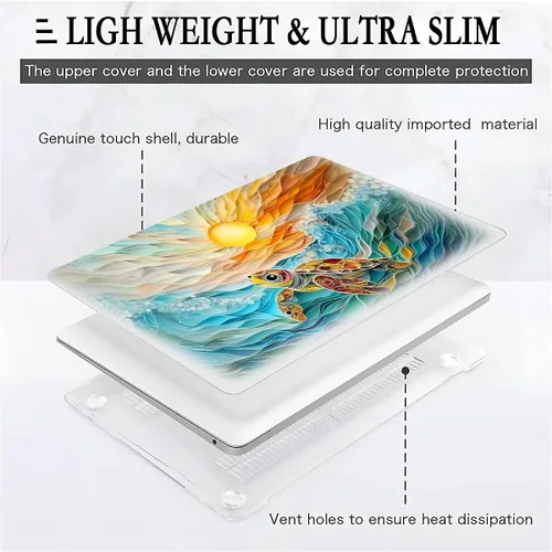 Vista 65 de Funda para computadora MacBook Pro de 13 pulgadas, modelo A1425/A1502, modelo A1425/A1502, diseño de primera calidad, funda rígida para laptop 3D 3D