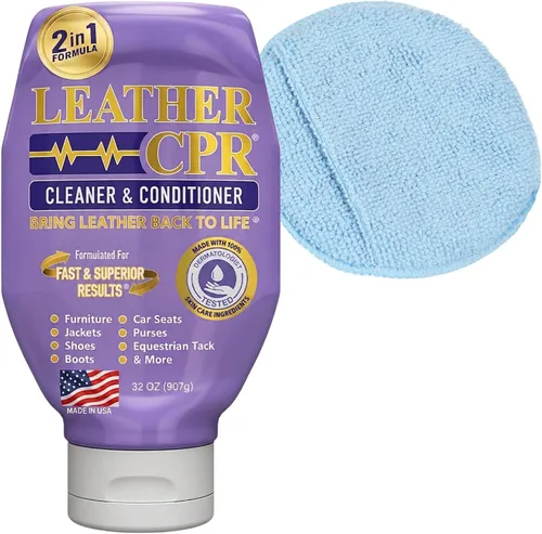 Vista 7 de Leather CPR Cleaner & Conditioner Kit with Applicator Sponge & Towels