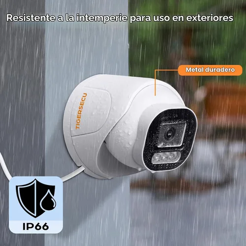 Vista 5 de TIGERSECU Cámara de seguridad domo gran angular de 5MP para DVR TVI/CVI/AHD