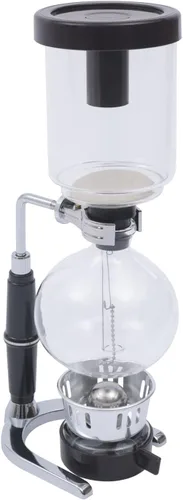 Vista 4 de Cafetera de sifón, cafetera de sifón de equilibrio familiar real de lujo, cafetera de sifón, cafetera de diseño elegante, estilo retro, estilo Tipo B